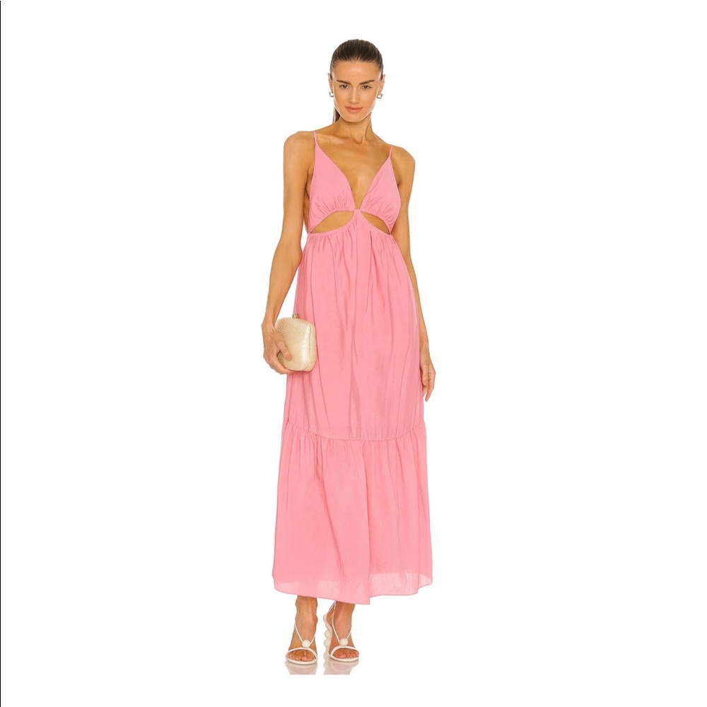 Jonathan Simkhai Calliope Solid Cut Out Dress